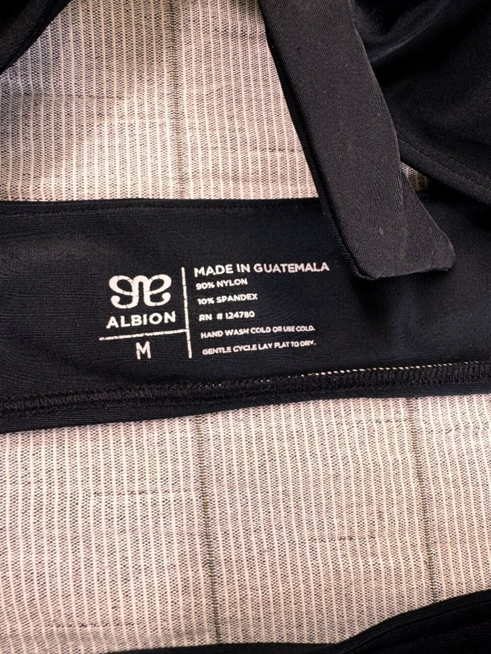 Albion Black Top Knot + Black Ruched High-Waisted Bottoms (Medium) - Picture 15 of 15